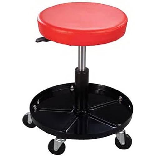Pro-Lift C-3001 Pneumatic Chair with 300 lbs Capacity – Black / Red