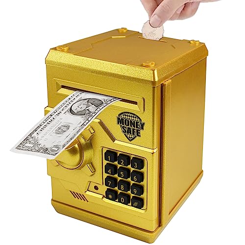 Totola Piggy Bank Electronic Mini ATM for Kids Baby Toy, Safe Coin Banks Money Saving Box...