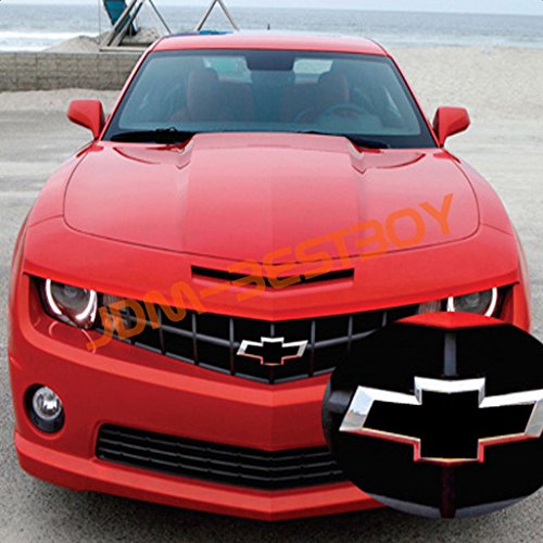 Pink Glitter Sparkle Diamond Compatible With Chevy Chevrolet Bowtie Emblem Vinyl Car Wrap Decal Sticker Cover Overlay (2Pcs) 5"X10" (10Cm X 25Cm) #TOP1