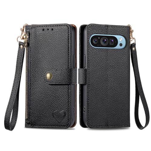 Coque pour Pixel9 6.3" BAILI Etui Portefeuille Magnétique