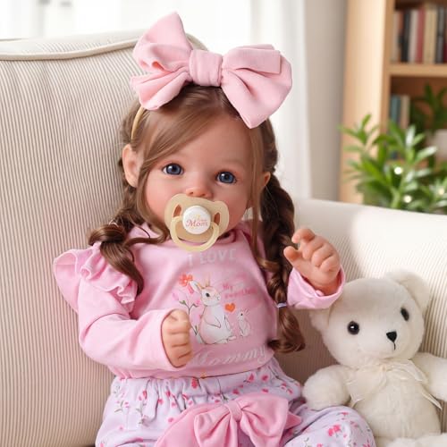 babeside on Amazon BABESIDE Dara 20 Inch Lifelike Reborn Baby Dolls, Long Brown Hair Girl sold by babeside on Amazon