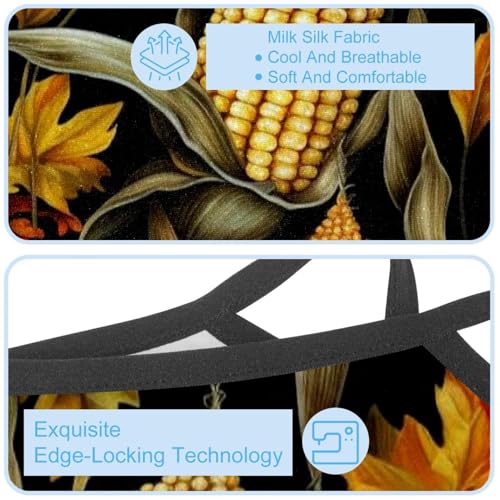 4 Pieces Thanksgiving Corn Neck Gaiter Bandana Face Mask, Sun Cooling Scarf Gator Cover Head for Men Women4