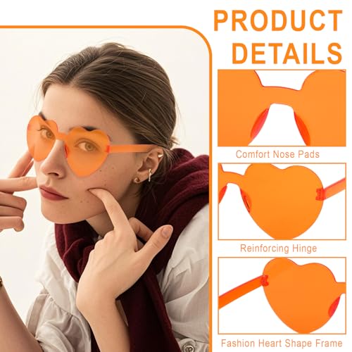 Image of Heart Sunglasses 12 /18 /24 Pcs Heart Shaped Glasses for Women Cute Funny Party Glasses Party Favors Accessories