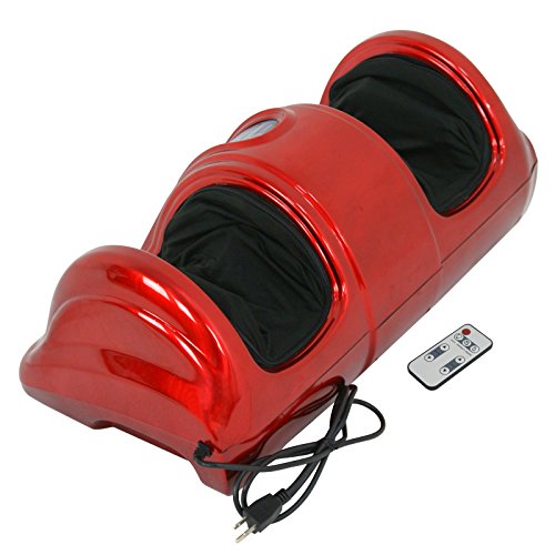 Super Deal Foot Massager Machine, Shiatsu Foot Multifunctional Massager: Kneading, Rolling, Scrapping, Air-Pressing W/Lcd Screen Time Display And Multi-Level Intensity Settings (Red) #TOP4