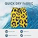 Mens Quick Dry Swim Trunks, Fashion Swimming Board Shorts with Mesh Lining Animal Skin Cheetah Leopard Leather Print Yellow Drawstring Summer Bathing Suit Beach Shorts (L)
