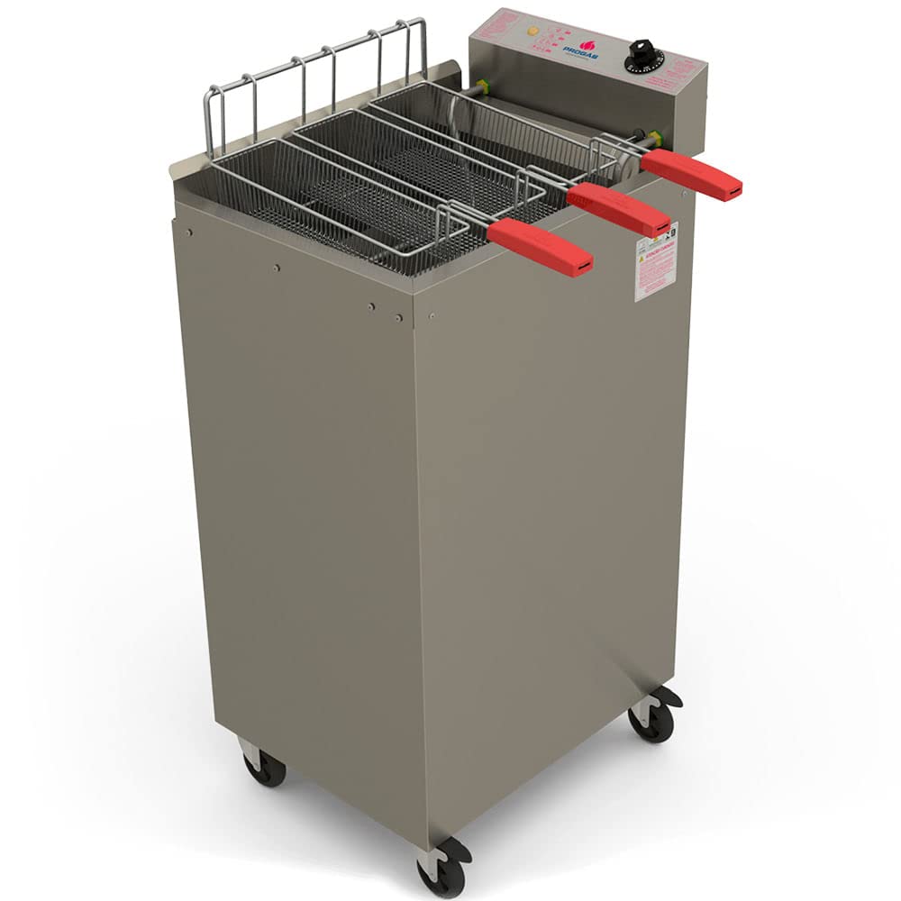 Fritadeira Elétrica Água e Óleo PR-2000 E - Aço Inox Escovado 5000 Watts - Progás 220V