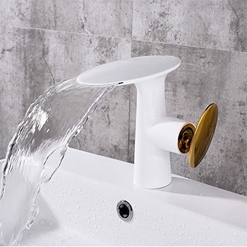 Robinet de lavabo salle de bains mitigeur eau chaude froide noir
