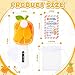 Glooglitter 24 Pack End of The Year Gifts Bulk Mini Portable Fans with Thank You Cards Cute Handheld Press Cooling Fans for Graduation Appreciation Summer Pool Beach Party Outdoor Activity (Fruits)