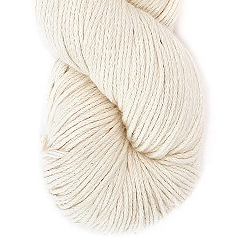 Kinua - Peruvian 100% Organic Cotton Yarn Certified Gots Naturally Dyed 100 Grams Dk Weight - Heavenly Soft - Perfect For Crocheting And Knitting (Milk) #TOP1