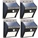 12 LED Solar Lights, Iextreme Waterproof Solar Powered Motion Sensor Light Wireless Led Security Lights Outdoor Wall Light for Driveway Patio Garden Path, 4 Pack