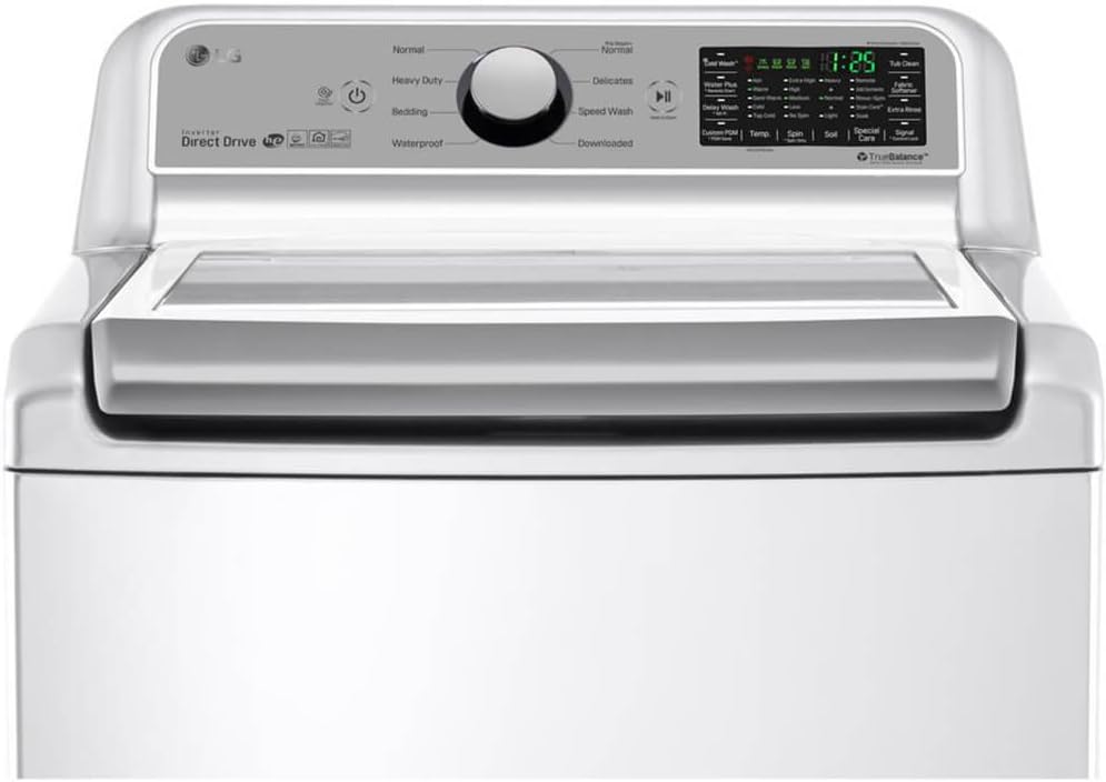 LG WT7200CW Washer Control Panel