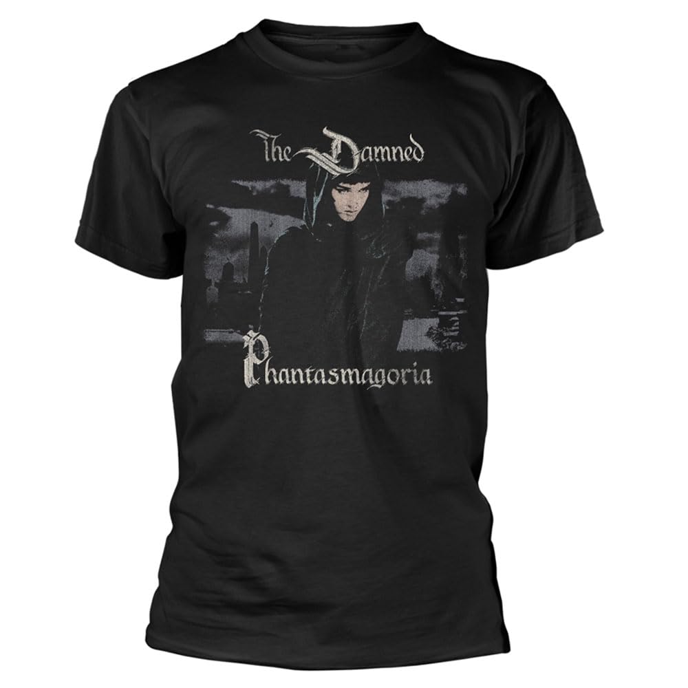 Plastic Head Unisex Black Plastichead The Damned Phantasmagoria Band Logo T Shirt Xl
