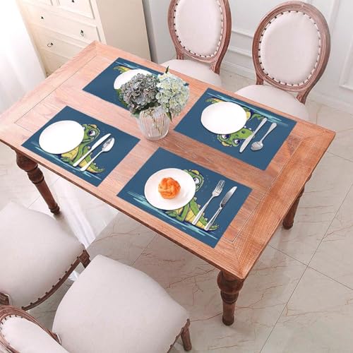 Sets de table lavables en PVC résistant à la chaleur lot de 4 - 5