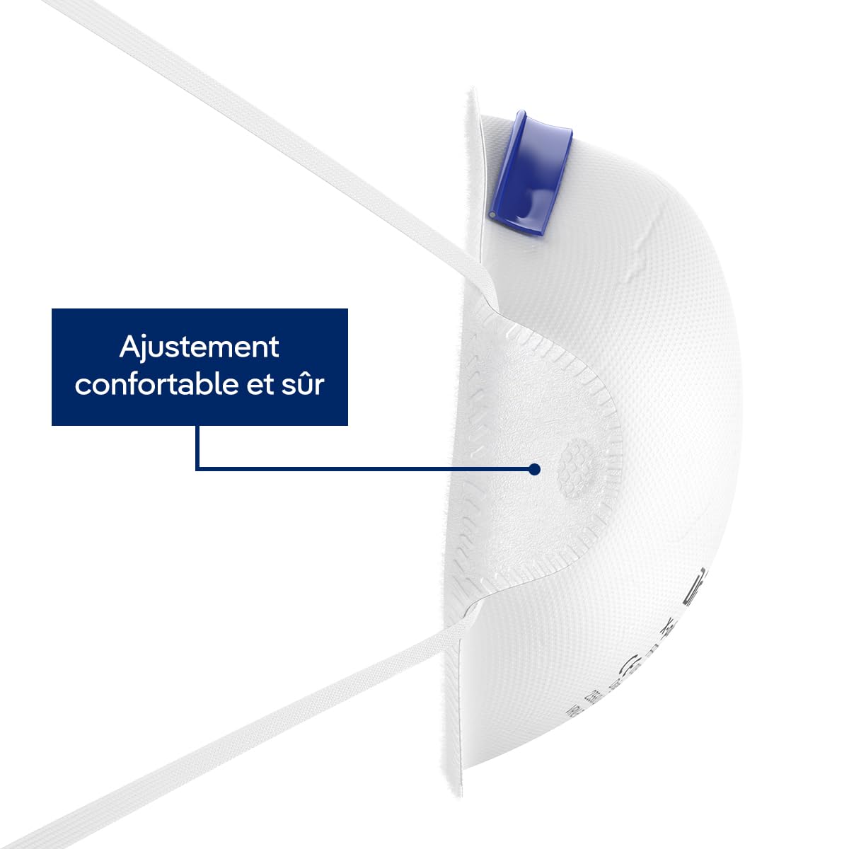 Dräger X-plore 1310 FFP1 Masque de protection respiratoire | Protection buccale comme filtre efficace contre les poussières fines et les particules | 20 masques respiratoires en taille universelle