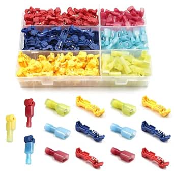 240PCS T-Tap Electrical Wire Crimp Terminals Quick Splice Cable - Foto 6