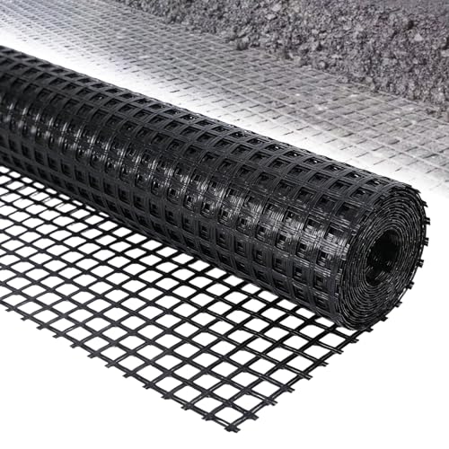 Retaining Wall Geogrid - Geogrid for Retaining Walls,4' x 98' Fib...