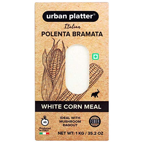Buy Urban Platter Italian White Corn Meal Polenta Bramata, 1Kg [White