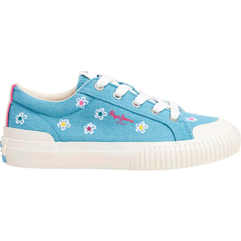 Pepe Jeans BEN G Sneak, Blue(DENIM), 3 UK