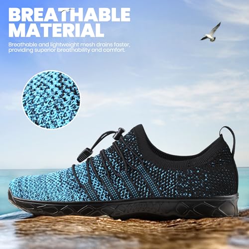 Image of SEEKWAY Mens Womens Water Shoes Quick Dry Aqua Shoes Barefoot for Beach Surf Hiking Pool Water Sports