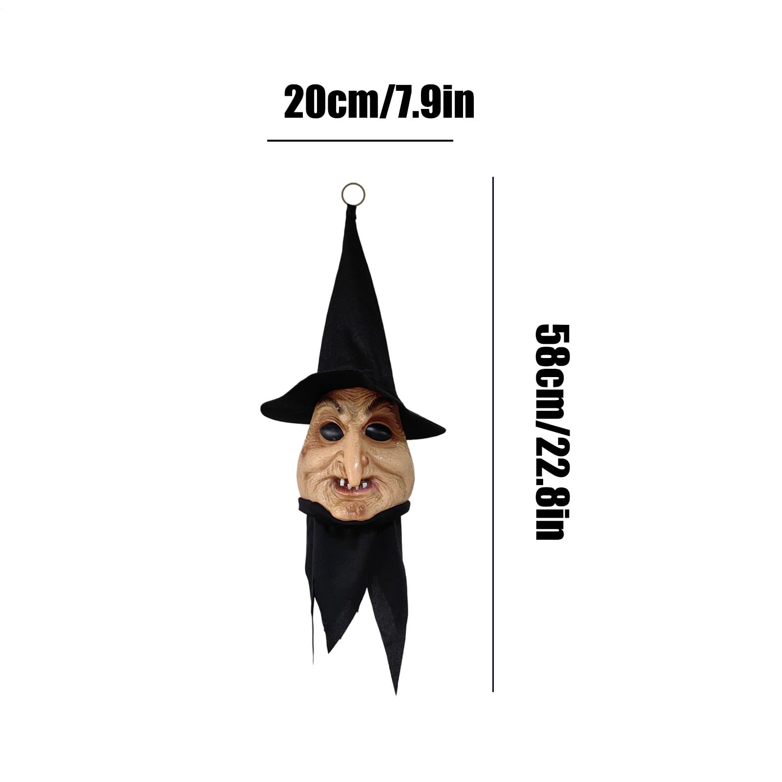 Dekoracje Czarownicy Halloween Straszna Mrugająca Dekoracja Pokoju | Dekoracje Halloween z Oświetleniem i Dźwiękiem do Domu Ogrodu Strasznego Domu Farmy Imprezy