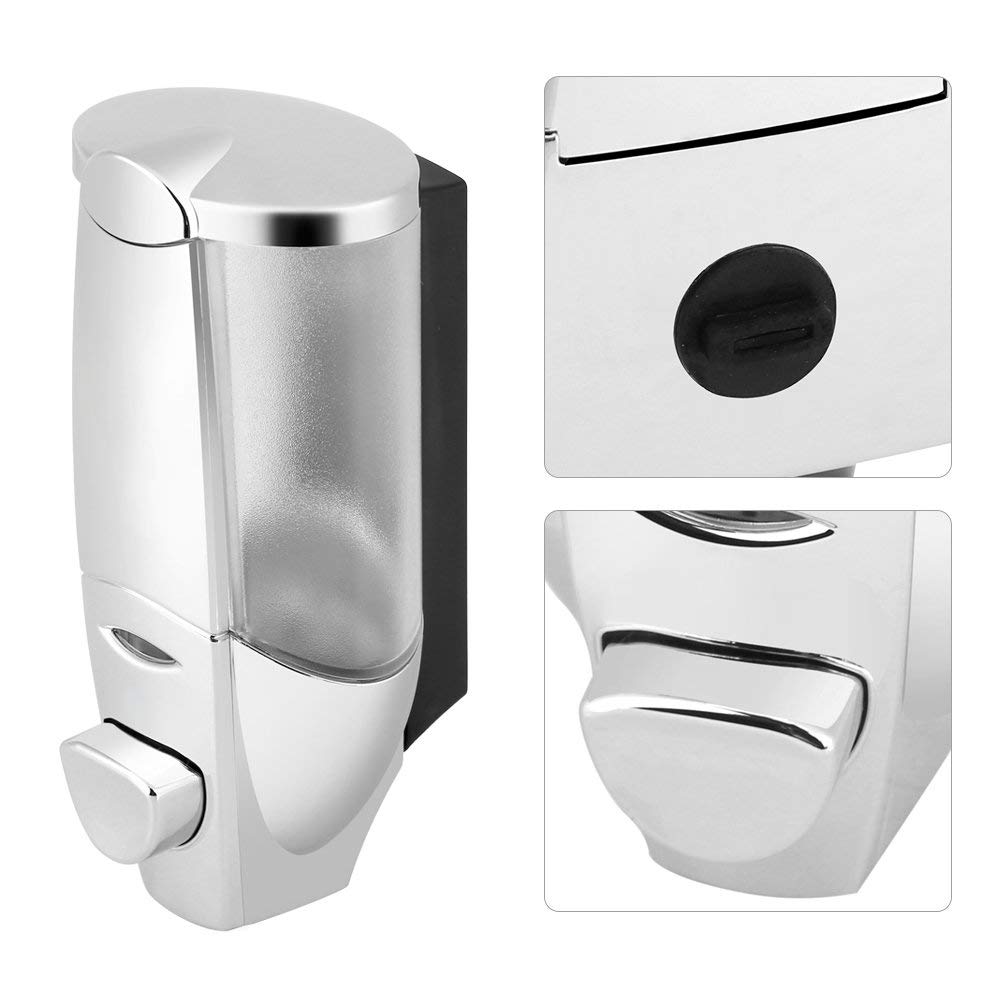 Dispensador de Jabón Manual Montado en Pared Ducha de Baño Ducha de Champú Dispensador de Loción Líquido de Limpieza 300Ml Socialme-EU