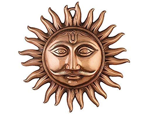 Amazon.com: Samyuktha Pure Copper Surya Wall Hanging Lord Sun 8.5