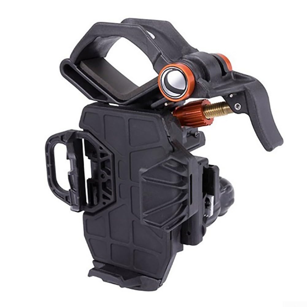 Adaptador de soporte para teléfono móvil para telescopios, monoculares y prismáticos, se adapta a oculares de diámetro de 35 mm a 60 mm, plástico de ingeniería resistente, ángulo de visión