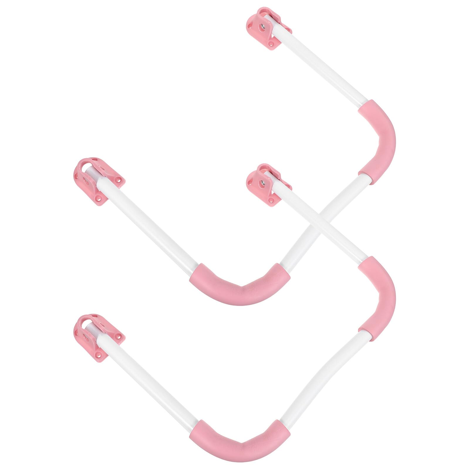 Patas plegables para mesa de cama rosa juego de 2 soportes de escritorio antideslizantes