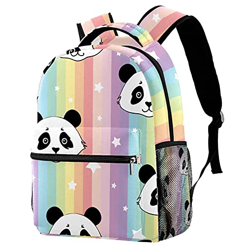 Sac à dos de voyage original motif panda arc-en-ciel, idée cadeau enfant idéale