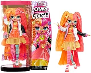 LOL Surprise OMG Fierce Fashion Doll - NEONLICIOUS - 11.5"/29cm Fashion Doll with 15 Surprises - Including Fashion Outfits, Accessories & Doll Stand - Collectable - For Kids From 3 Years