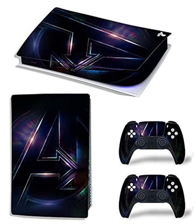 See full amazon price history chart for SKIN POSTER - PS5 Skin Protective Vinyl Sticker Decals for Playstation 5 Disk Version Console and Two Dual Sense 5 Sticker Skins Black PS5 Skin Console and Controller UV Print Vinyl - Avengers Logo SKIN POSTER - PS5 Skin Protective Vinyl Sticker Decals for Playstation 5 Disk Version Console and Two Dual Sense 5 Sticker Skins Black PS5 Skin Console and Controller UV Print Vinyl - Avengers Logo (B0B15LFZ8Z) Amazon Price History, Amazon Price Tracker