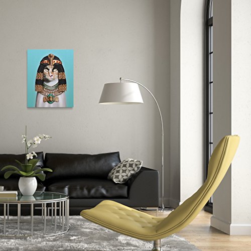 Empire Art Direct Pets Rock Cleopatra Graphic Wrapped Canvas Cat Wall Art, 20" X 16" X 2", Ready To Hang #TOP4