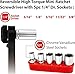 BIG RED BHT-17HTRS01R-2 Torin Socket Set, Ratchet Wrench Screwdriver Set, 36 Teeth Reversible Super High Torque 1/4