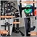 MEGASTAR FITNESS Power Cage, Squat Rack Home Gym, 2000LBs Capacity Wall Mounted Power Rack with Dual Crossover System, Includes 16 attachments for Home Gym