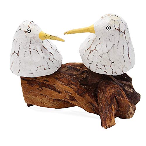 Beho Natürlich gut in Holz 2 Möwen auf Holzwurzel Deko Figuren Unikat Cover