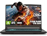 MSI Thin A15 15.6" FHD IPS 144Hz Gaming Laptop, AMD Ryzen 5 7535HS Processor, NVIDIA GeForce RTX 4050 6GB, 32GB DDR5 RAM, 1TB NVMe SSD, Wi-Fi 6E, HDMI, Backlit Keyboard, Windows 11 Home