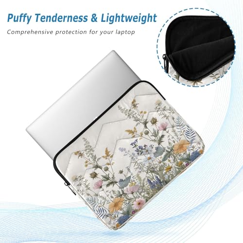 Funda para laptop 13-14 pulgadas impermeable con diseño de flores miniatura 5