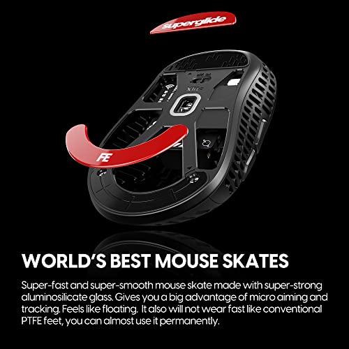 Suela súper rápida Superglide de vidrio duradero para mouse Pulsar 2