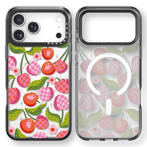 Coque iPhone 17 Pro Max motif cerise Rosarnnah le cadeau idéal et protecteur Magsafe