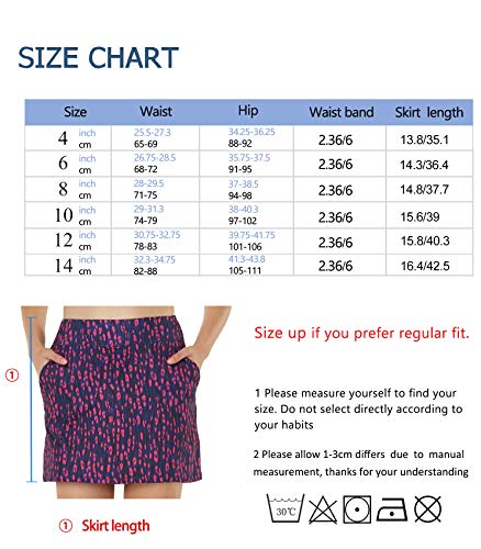 slimour Women Travel Skirt with Pockets Athletic Skirts Active Skirt with Shorts Hiking Skort Grey 4