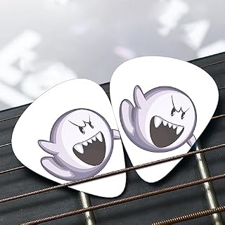 Médiator de guitare en forme de fantôme avec 12 médiators tendance et durables dans une boîte pour ukulélé guitare électrique basse - Les Beatles, Paul McCartney, John Lennon, RIngo Starr, George Harrison Médiator de guitare en forme de fantôme avec 12 médiators tendance et durables dans une boîte pour ukulélé guitare électrique basse – Image 7