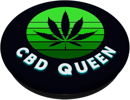 Miniatura 2 de CBD Queen Oil Vape Weed Smoke Cápsulas de cáñamo Cannabidiol PopSockets Grip y soporte para teléfonos y tabletas