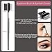 KINGMAS Eyebrow Brush & Eyelash Separator Eyeliner Brush and Brow Comb Lash Spoolie Brush, Steel Mascara Comb Grooming Brush, 5Pcs Eye Makeup Tools
