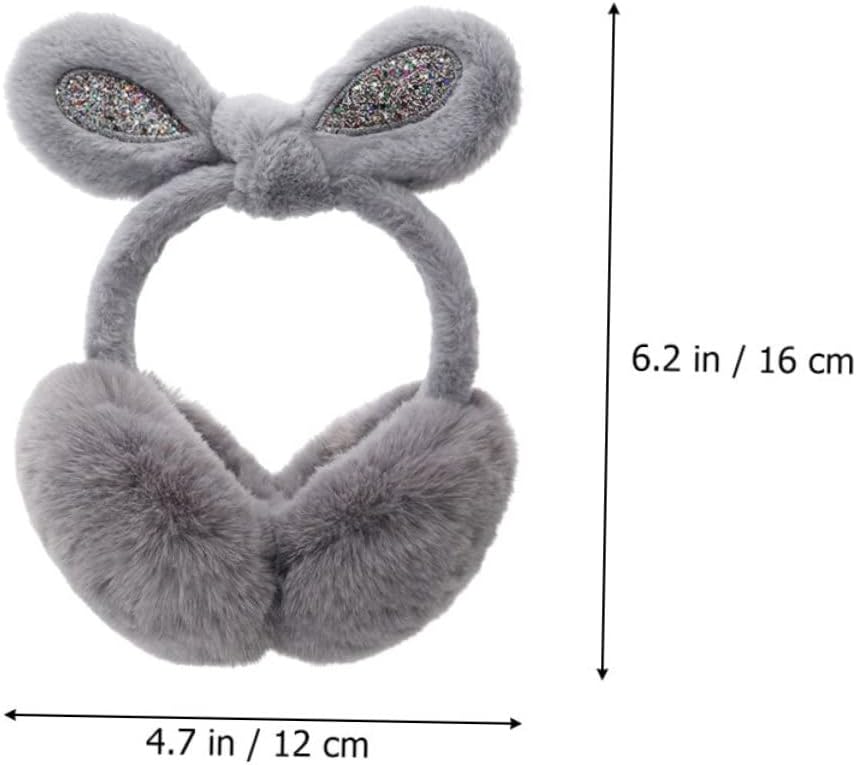 NOLITOY Rabbit Ear Muffs Ear Cover for Winter Babies Winter Ear Fluffy Bunny Ears Boy Rabbit Ear Warmer Ear