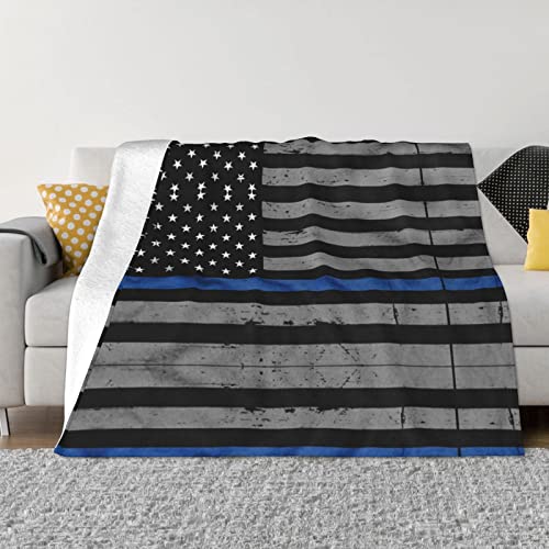 Couverture flanelle drapeau américain légère pour nuits fraîches