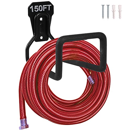 image for PeoMev 2pcs Heavy Duty Hose Hanger Garden Hose Storage Black Water Hos