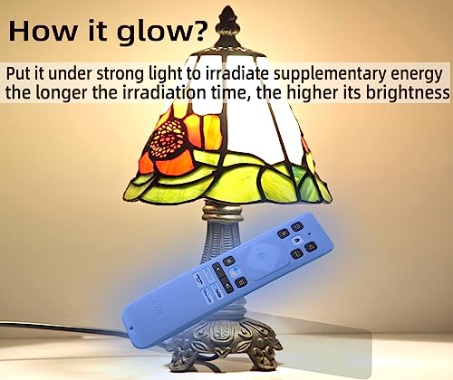 Image of Oboe Silicone TV Remote Cover Compatible with Acer AR2851 I /H /W /XL Series Remote - Protective Case with Loop (Glow in Dark Blue) [Remote NOT Included]