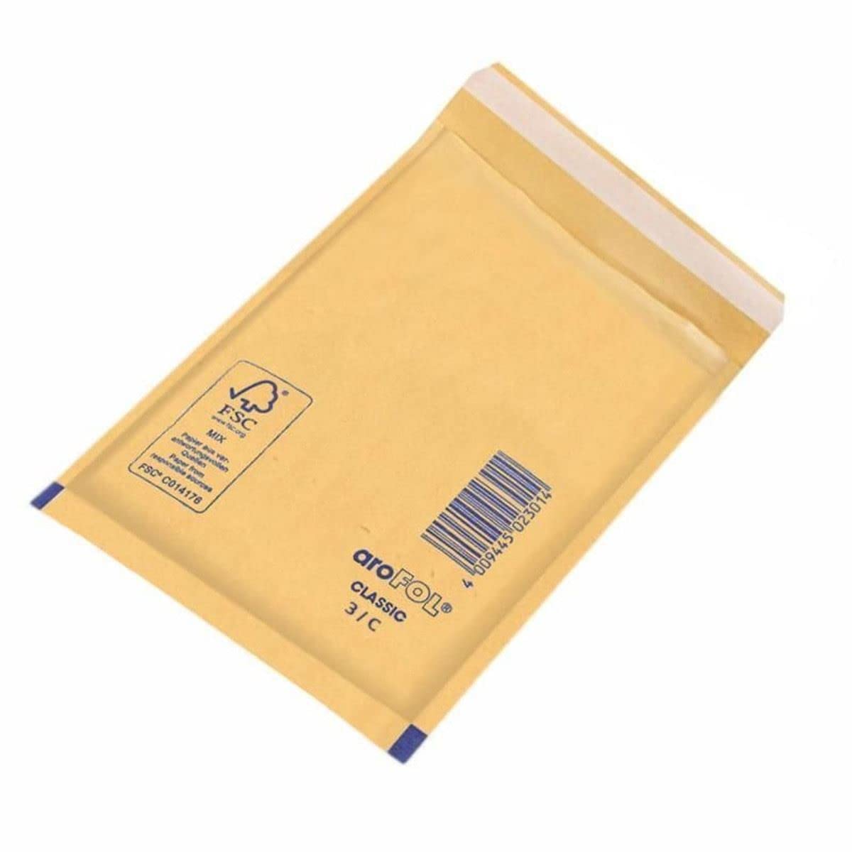 1000 x Padded Envelopes Size 3 (C/0) 150x215mm / 5.90x8.46 Arofol Gold/Brown Bubble Lined Mail Postal Strong Lightweight Protection