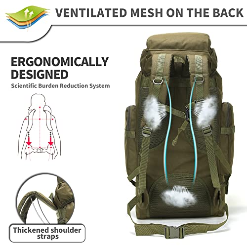 Mochila táctica King'sGuard 70L impermeable para camping miniatura 3