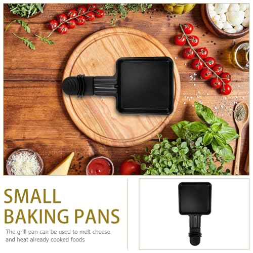 Mini poêle à raclette portable en acier inoxydable lot de 4 - 8